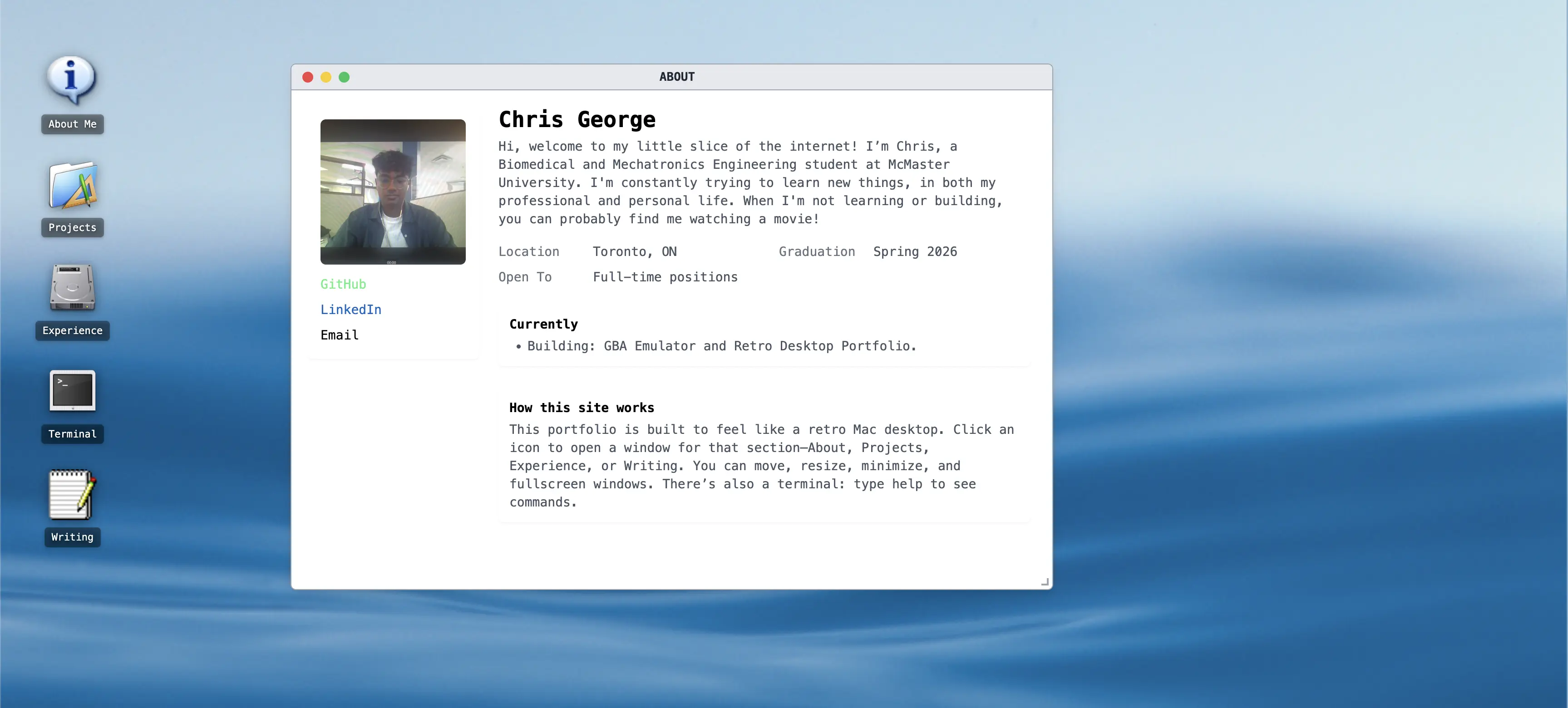Retro Desktop UI